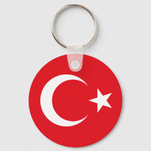 Schlüsselring der türkischen Flagge Schlüsselanhänger