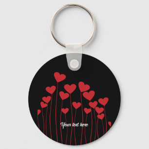 Schlüsselring Valentine/Liebe - Text anpassen Schlüsselanhänger