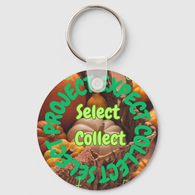 Schlüsselringe für pflanzliches Symbol - Projekten Schlüsselanhänger (Rückseite)