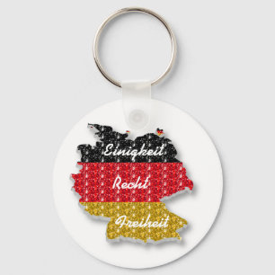 Schlüsselrolle der deutschen Flagge Einigkeit Schlüsselanhänger