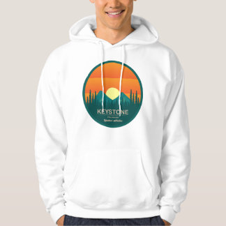 Schlüsselstein Colorado Retro-Reise Hoodie
