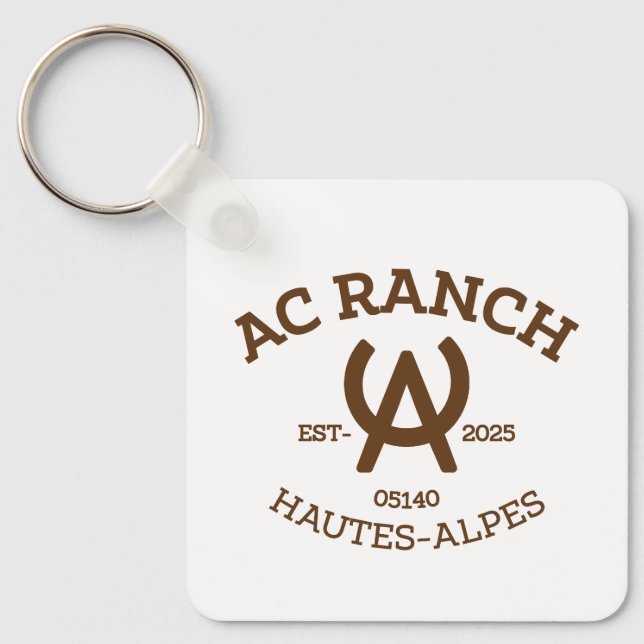 SCHLÜSSELTÜR AC RANCH SCHLÜSSELANHÄNGER (Vorderseite)
