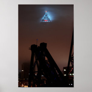 Schlüsselturm im Nebel Poster