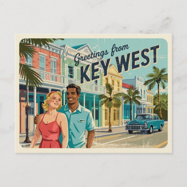 Schlüsselwesten, Florida Postkarte (Vorderseite)
