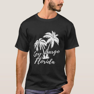Schlüsselwoche Largo Florida Beach Palmen Urlaub T-Shirt