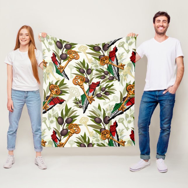 Schlüsselzeichen des Rückkehrrechts Palästinas Fleecedecke (Beispiel)