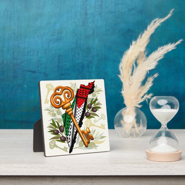 Schlüsselzeichen des Rückkehrrechts Palästinas Fotoplatte (InSitu)