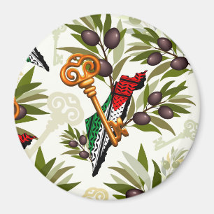 Schlüsselzeichen des Rückkehrrechts Palästinas Magnet