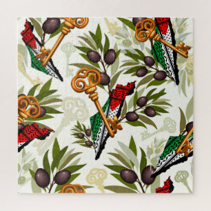 Schlüsselzeichen des Rückkehrrechts Palästinas Puzzle