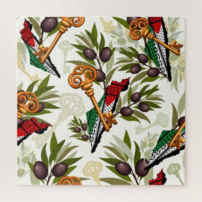 Schlüsselzeichen des Rückkehrrechts Palästinas Puzzle (Vertikal)