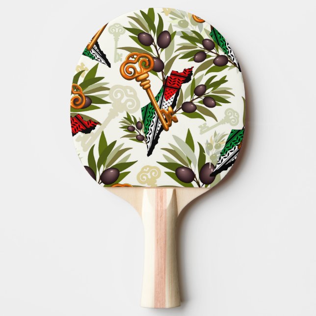 Schlüsselzeichen des Rückkehrrechts Palästinas Tischtennis Schläger (Vorderseite)