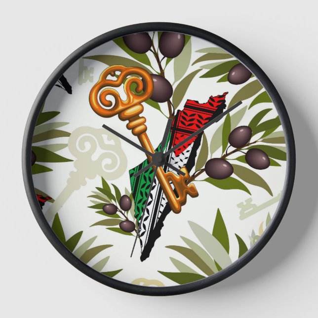 Schlüsselzeichen des Rückkehrrechts Palästinas Uhr (Vorderseite)