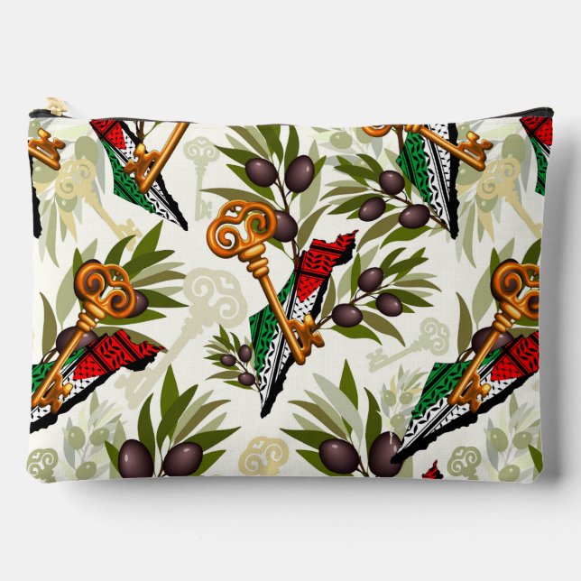 Schlüsselzeichen des Rückkehrrechts Palästinas Zubehörtasche (Vorderseite)