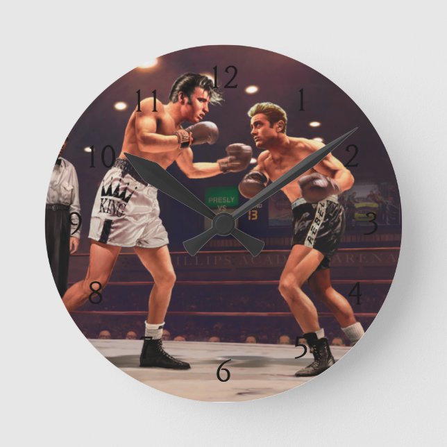 Schlussrunde Runde Wanduhr (Vorderseite)