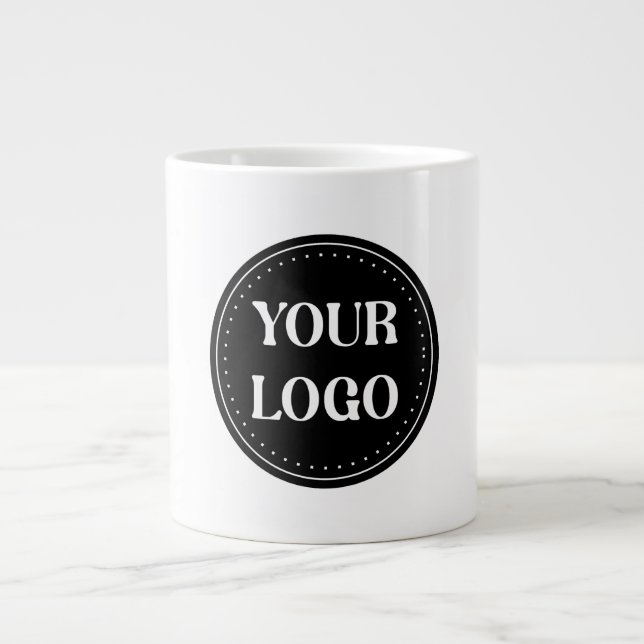 Schmal, modern, poliert und anpassbar Jumbo-Tasse (Vorderseite)