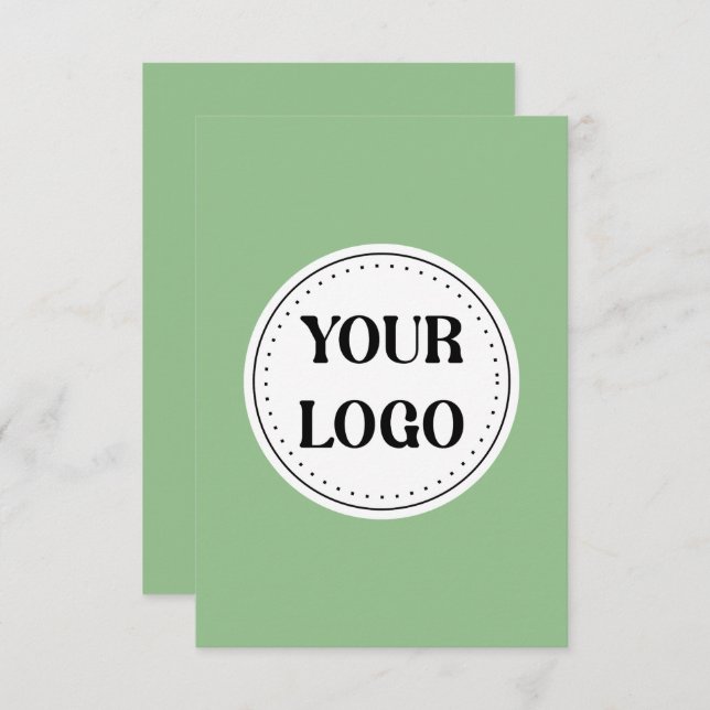 Schmal, modern, poliert und anpassbar mitteilungskarte (Vorne/Hinten)