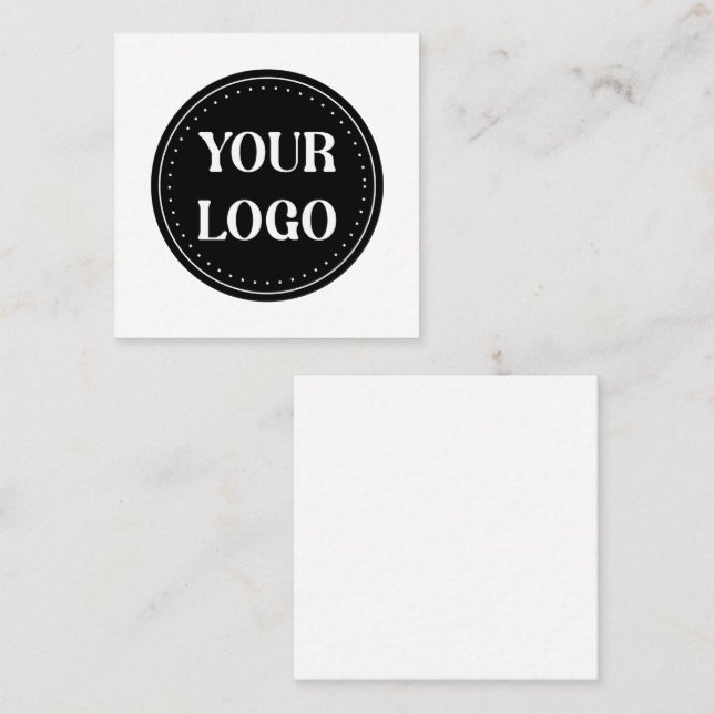 Schmal, modern, poliert und anpassbar quadratische visitenkarte (Vorne/Hinten)