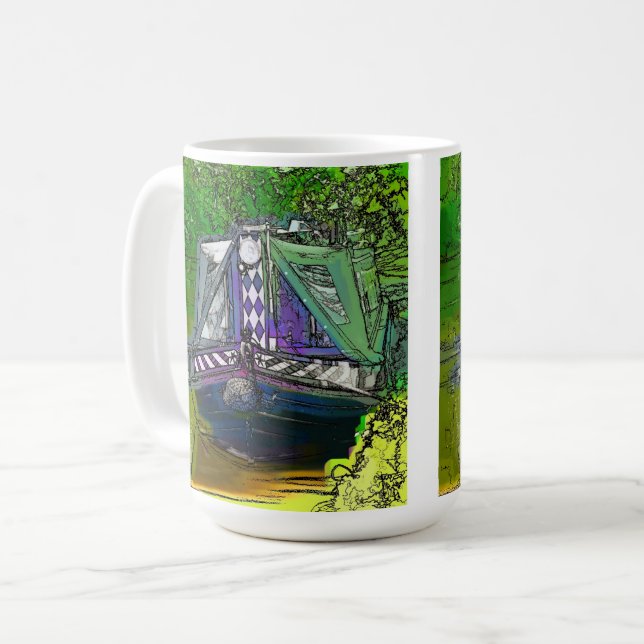 SCHMALBOOTE KAFFEETASSE (Vorderseite Links)