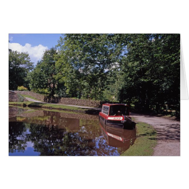 Schmale Boote Peak Forest Canal Marple (Vorderseite (Horizontal))