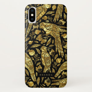 Schmale Goldfolie sieht aus wie tropische Gebote & Case-Mate iPhone Hülle