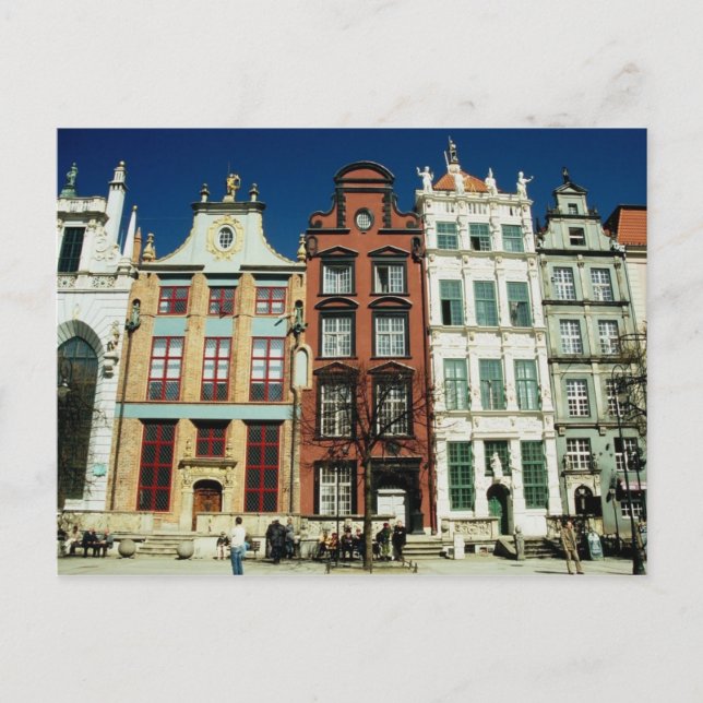 Schmale Häuser Postkarte (Vorderseite)