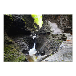Schmale Kaskade, Watkins Glen Fotodruck