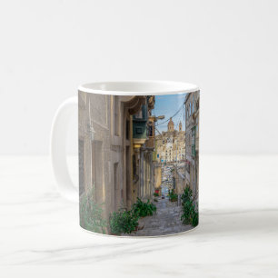Schmale Steine Straße in Malta Kaffeetasse
