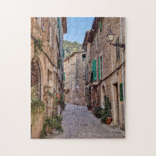 Schmale Straße im Dorf Valldemossa - Mallorca Puzzle