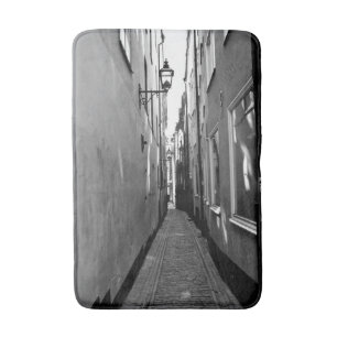 Schmale Straße in Stockholm Badematte