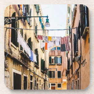 Schmale Straße in Venedig Getränkeuntersetzer