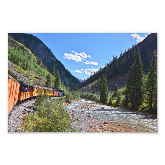 Schmalspurbahn zurück nach Durango Fotodruck (Vorne)