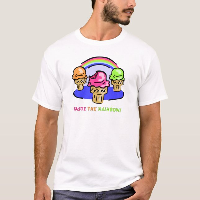 Schmecken Sie den Regenbogen T-Shirt (Vorderseite)