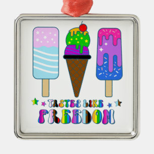 Schmeckt nach Freiheit - LGBTQ+ Gleichberechtigung Ornament Aus Metall