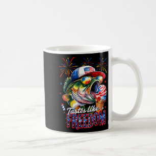 Schmeckt wie Freiheit B Angeln Lustiger 4. Juli Ic Kaffeetasse