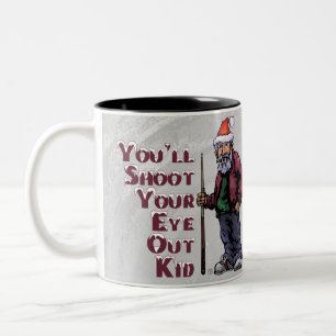 Schmeißen Sie Ihr Auge aus Zweifarbige Tasse