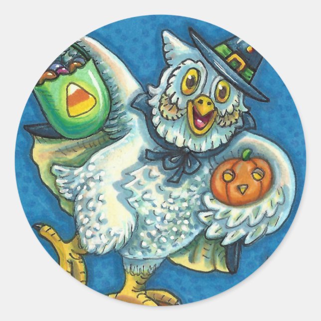 SCHMELLE MEINE HALLOWEEN MÜHE. RUNDER AUFKLEBER (Vorderseite)