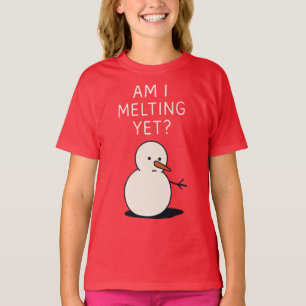 Schmelze ich schon (Schneemann), Humorvolles Weihn T-Shirt