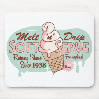 Schmelzen Sie "n-" Tropfenweiche Serve-Eiscreme Mousepad