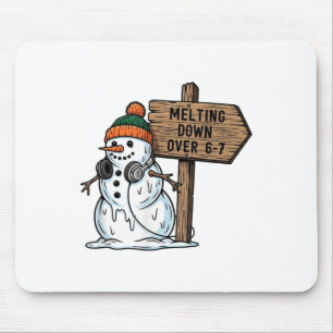 Schmelzen über 6-7 Lustiger 67 Weihnachtsmann Schn Mousepad