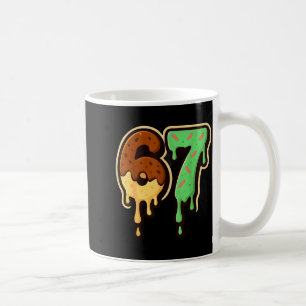 Schmelzende 67 Dessert-Stil-Eis-Drip-Nummern-Kunst Kaffeetasse
