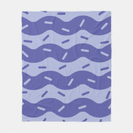 Schmelzende Blaubeer-Eiscreme-Flanelldecke Fleecedecke