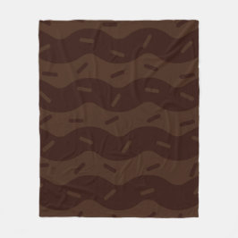 Schmelzende Dunkle Schokoladeneis-Fleece-Decke Fleecedecke