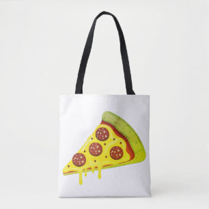 Schmelzende käsige Pepperoni-Pizza-Scheibe
