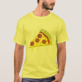 Schmelzende käsige Pepperoni-Pizza-Scheibe T-Shirt