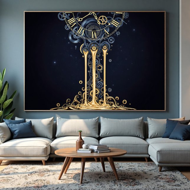 Schmelzende Kosmische Uhr Poster (Von Creator hochgeladen)