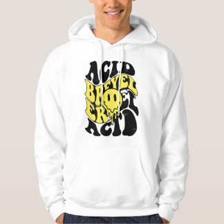 Schmelzende Säure Smiley Gesicht Psychedelische Fl Hoodie