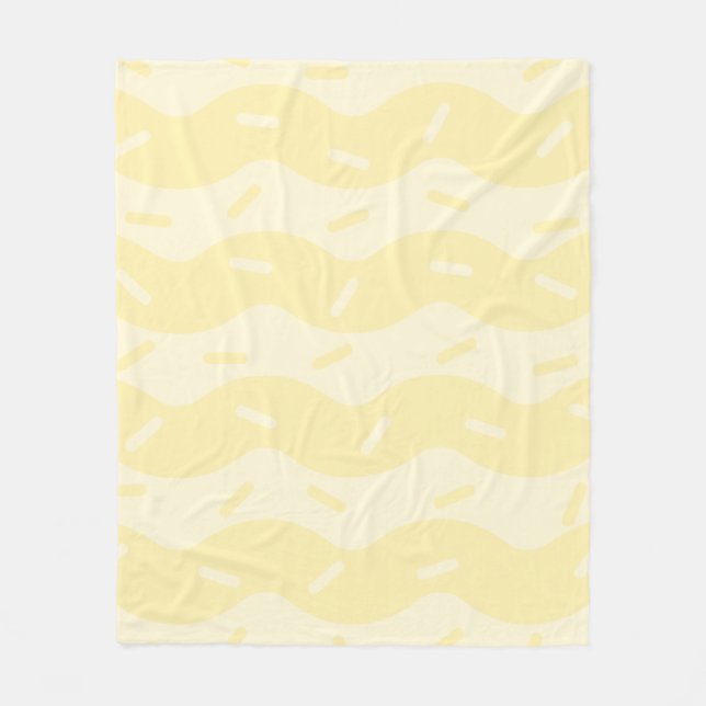 Schmelzende Vanilleeis-Fleece-Decke Fleecedecke (Vorderseite)
