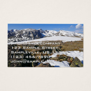 Schmelzender Schnee in den Rocky Mountains