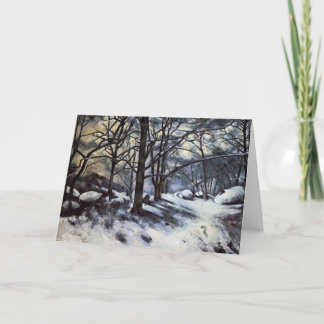 Schmelzender Schnee Pauls Cezanne-. Fontainbleau Karte