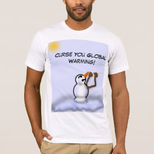 Schmelzender Snowman-T - Shirt